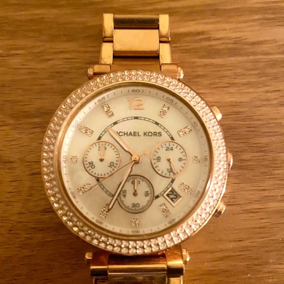 Michael Kors Parker Rose Gold-Tone Watch